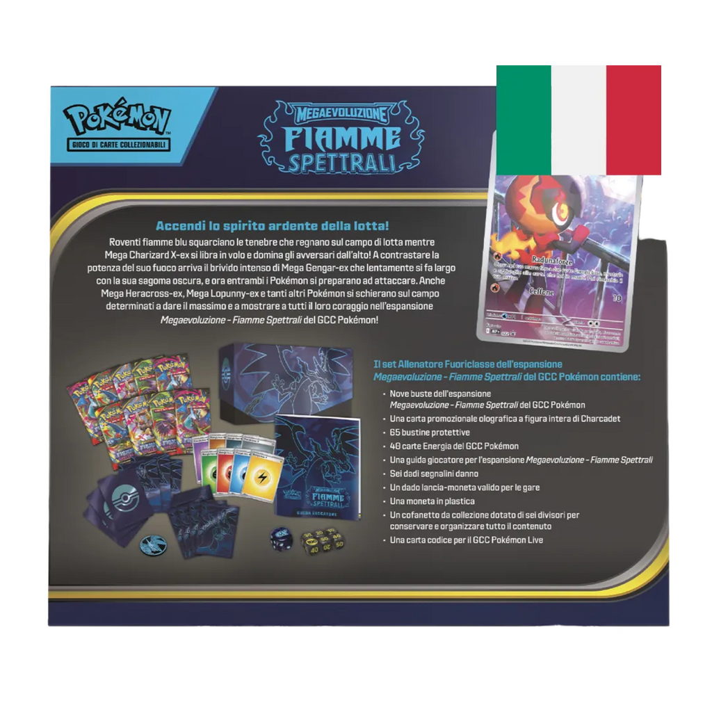 Set Allenatore Fuoriclasse Fiamme Spettrali ITA - Pokémon ETB Sigillato