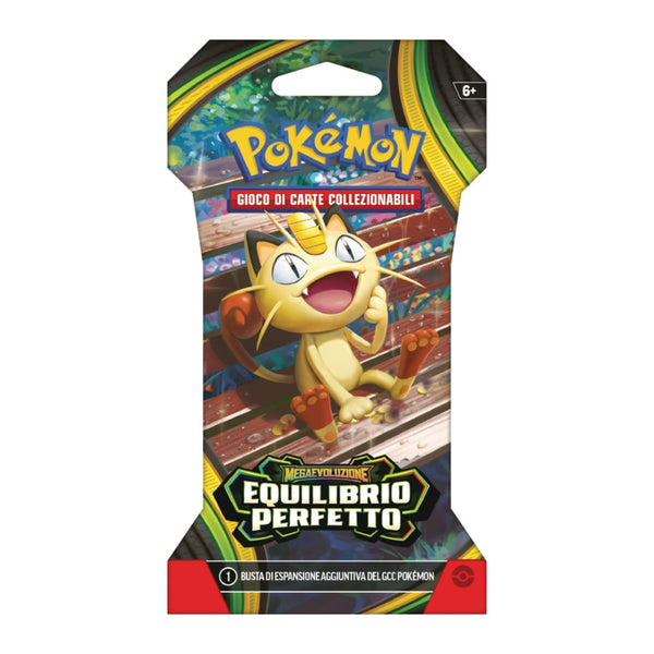 Cinque bustine sigillate Pokémon Equilibrio Perfetto in confezione Paper Sleeve