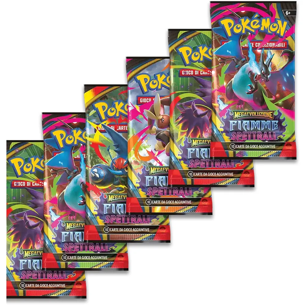 Buste Pokémon Fiamme Spettrali ITA - Megaevoluzione Sigillate (Artwork Casuale)
