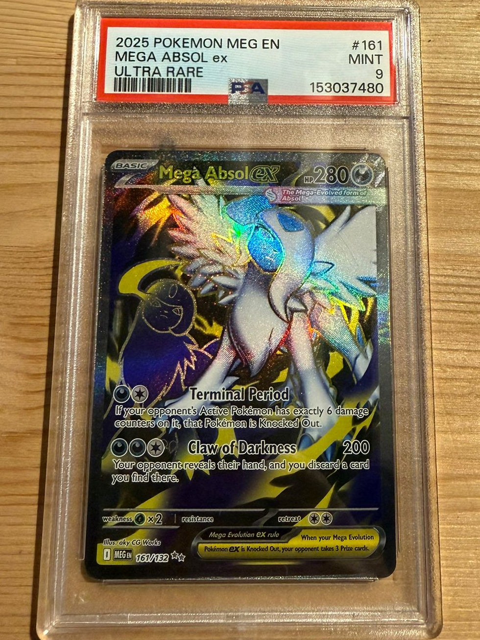 Mega Absol Ex 161  psa 9 - Megaevoluzione- Pokémon card game - USATO