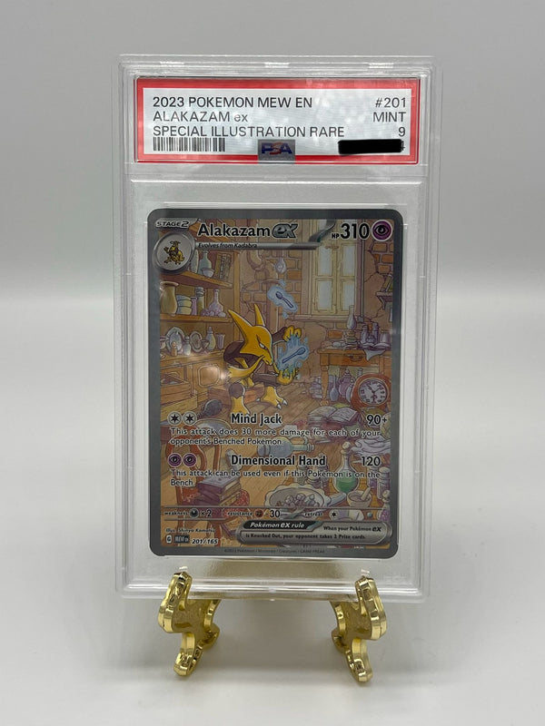 Carta Pokémon Alakazam ex #201 PSA 9 in slab da Scarlatto e Violetto 151