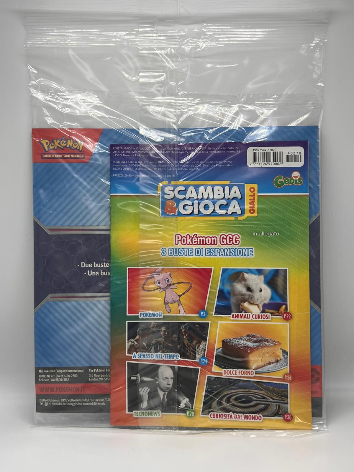 Pokemon Card - Blister di 3 bustine Spada e Scudo Origine Perduta, Scarlatto e violetto , Ossidiana Infuocata