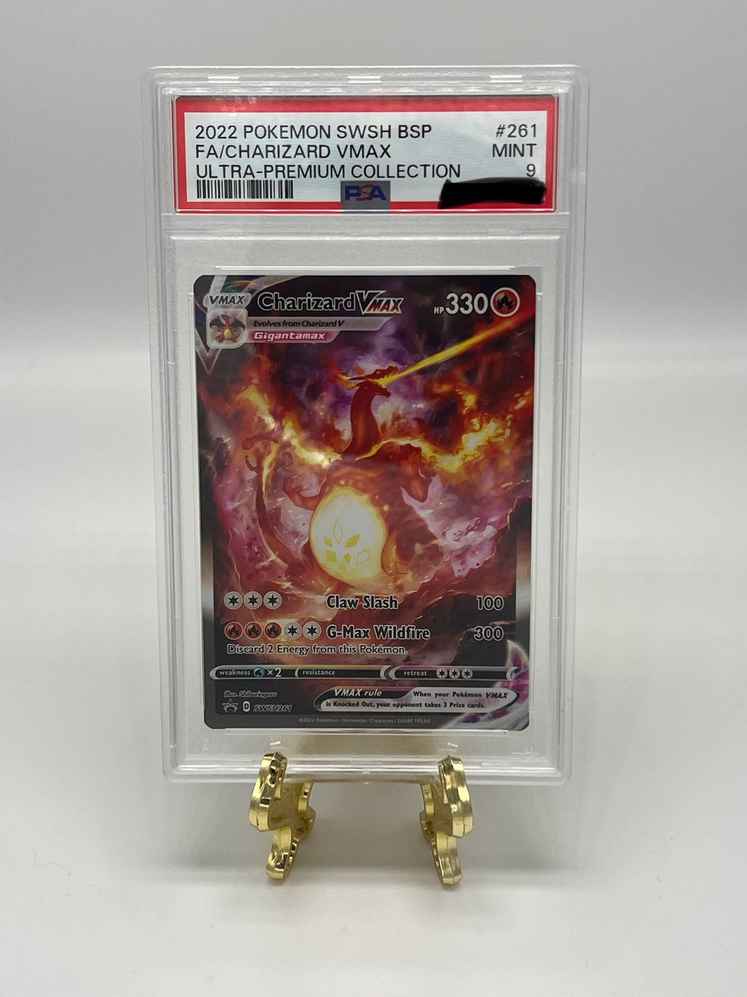 Pokemon Card - Charizard Vmax Swsh261 Black Star Promo Ultra Premium Collection Sword & Shield ENG psa 9 Mint