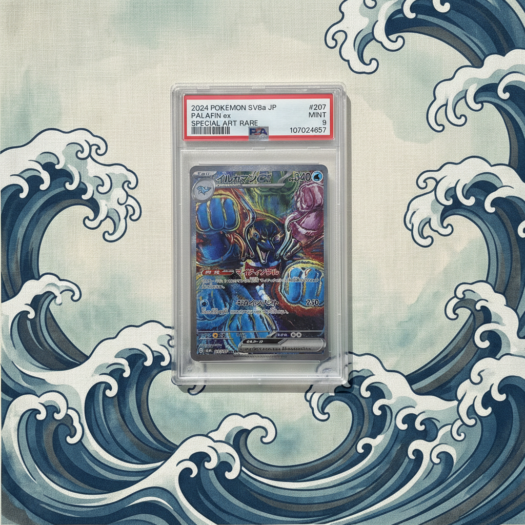 Pokémon Card - Palafin EX 207/187 SAR SV8A Terastal Festival PSA 9 JAP