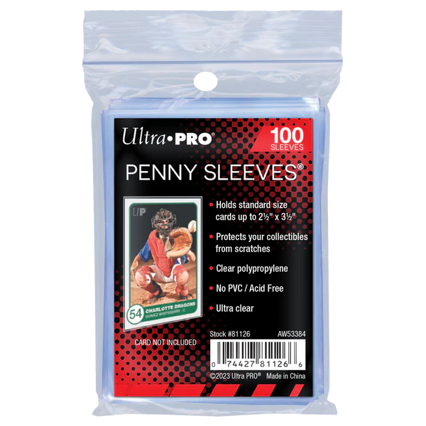 Confezione da 100 bustine protettive morbide Penny Sleeves di Ultra Pro