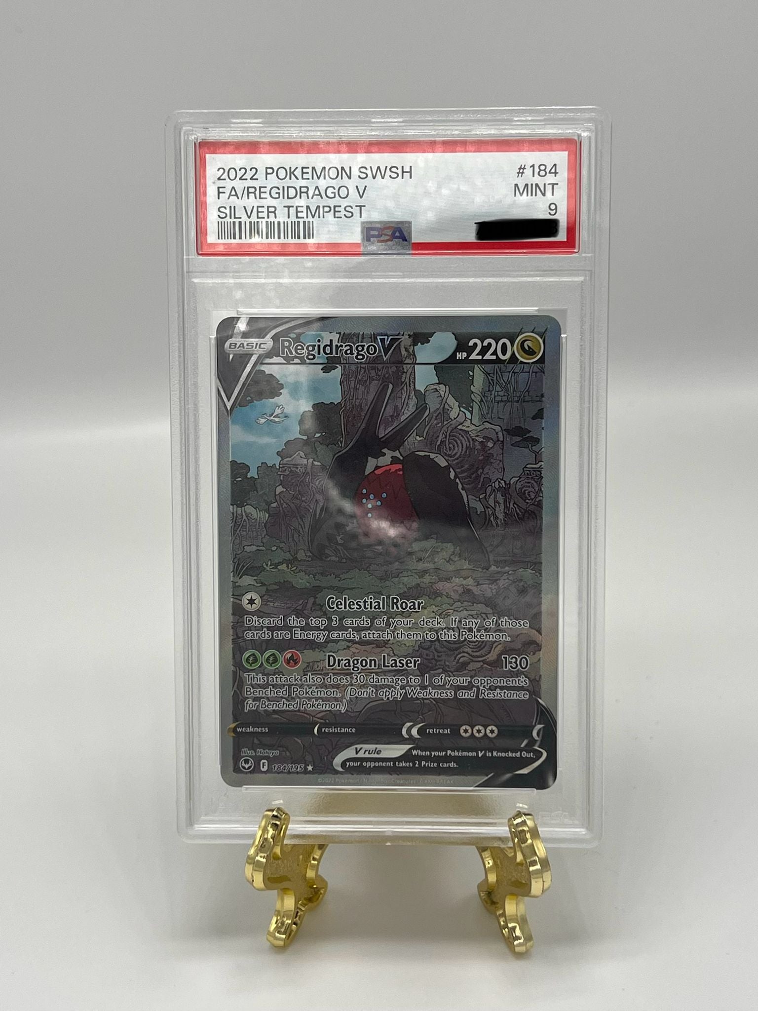 Regidrago V #184 PSA 9 - Tempesta Argentata - Pokémon ENG