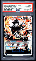 Portgas D. Ace  Black & White alternate art st-13 PSA10 - One Piece -  Eng