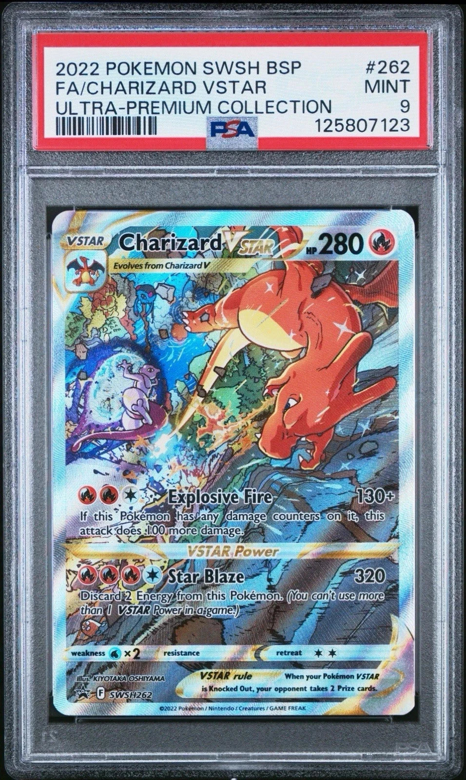 Charizard VSTAR #212 Full Art PSA 9 - VSTAR Universe - Pokémon Eng