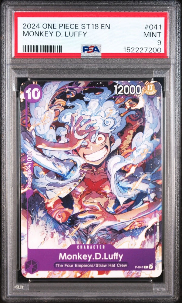2024 ONE PIECE english STARTER DECK ST18-PURPLE #041 MONKEY D. LUFFY PSA 9 (ASTA)
