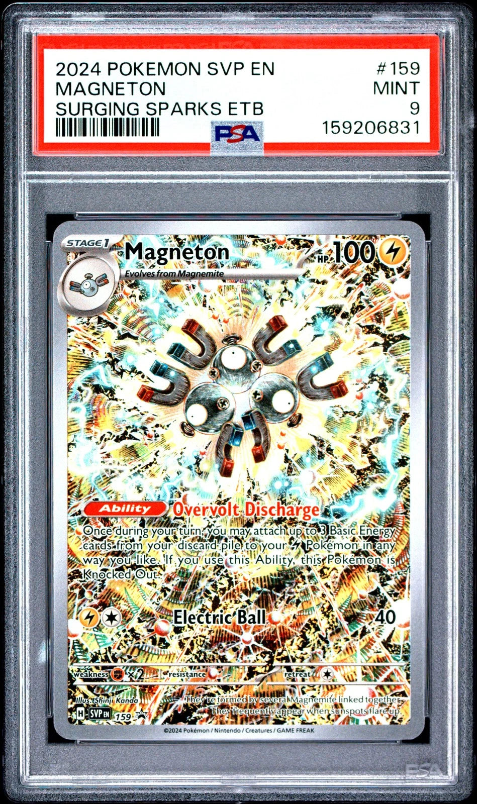 Magneton #159 PSA 9 - SVP Scarlet & Violet Black Star Promo - Pokémon ENG
