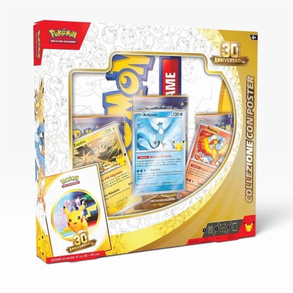 Pokemon 30° Anniversario Collezione con Poster Italiano sealed