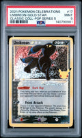 Umbreon Gold Star #17 PSA 9 - Celebrations Classic Collection - Pokémon ENG