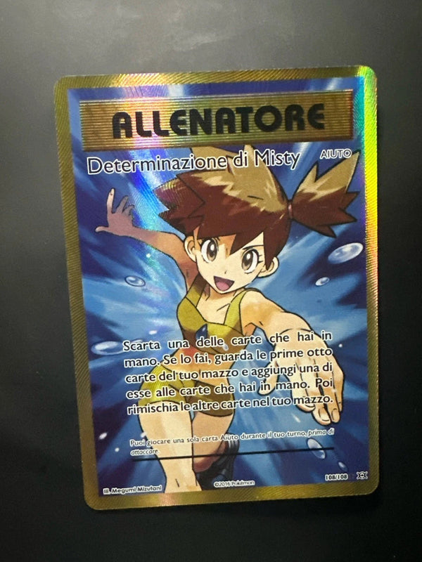 Carta Pokémon Determinazione di Misty Full Art 108/108 XY Evoluzioni Near Mint