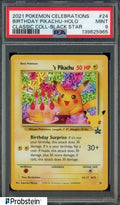 Birthday Pikachu PSA 9 - Celebrations 25 th anniversary  - Pokémon ENG