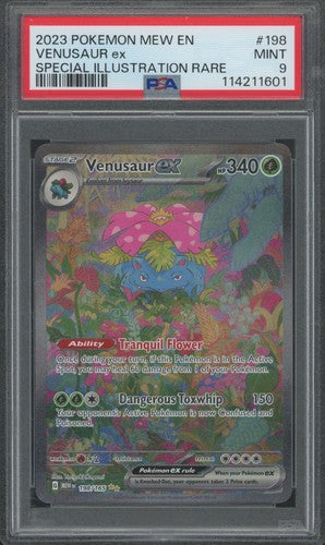 Venusaur ex #198 PSA 9 - Pokemon Mew en 151 Special Illustration Rare - Pokémon ENG